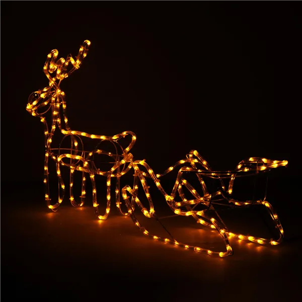 CL1226 LIGHT REINDEER WITH 192 LED SLEIDER