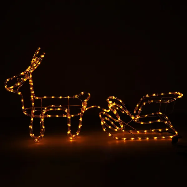 CL1226 LIGHT REINDEER WITH 192 LED SLEIDER