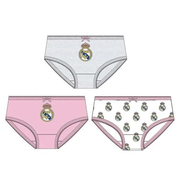 Mergaičių apatinių pakuotė Real Madrid C.F. Spalvotas