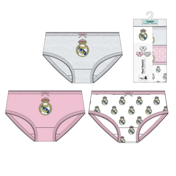Tyttöjen pikkuhousupaketti Real Madrid C.F. Monivärinen