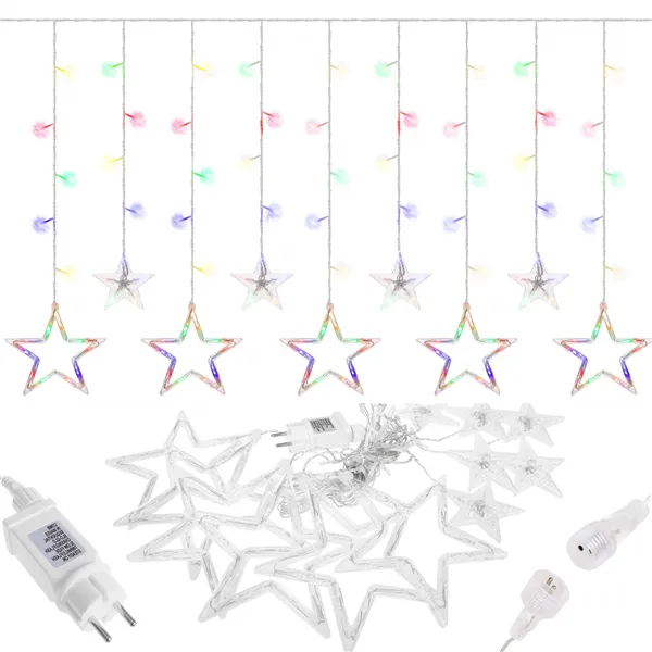 CL4017 STAR CURTAIN 138 LED