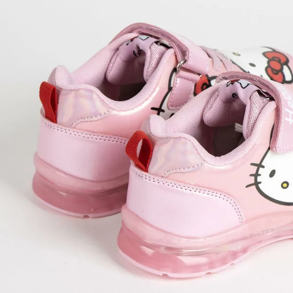 Sporta apavi ar LED Hello Kitty Rozā