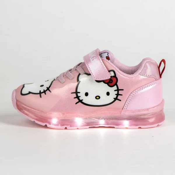 Sporta apavi ar LED Hello Kitty Rozā