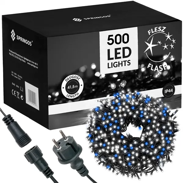 CL0529 FLASH 500 LED CHRISTMAS LIGHTS