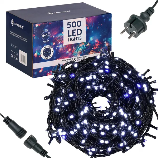 CL0529 FLASH 500 LED CHRISTMAS LIGHTS