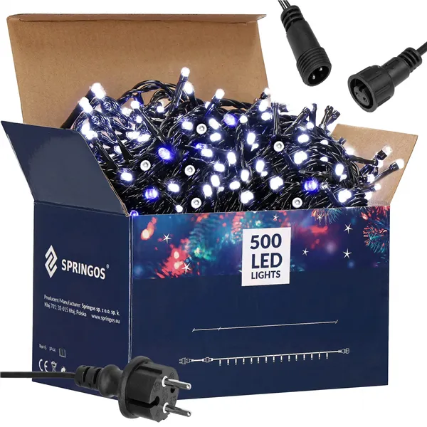 CL0529 FLASH 500 LED CHRISTMAS LIGHTS