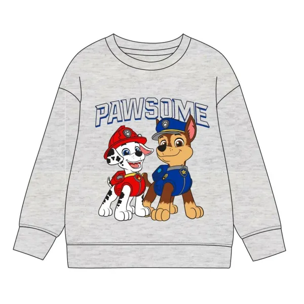Children’s Sweatshirt without Hood The Paw Patrol Grey