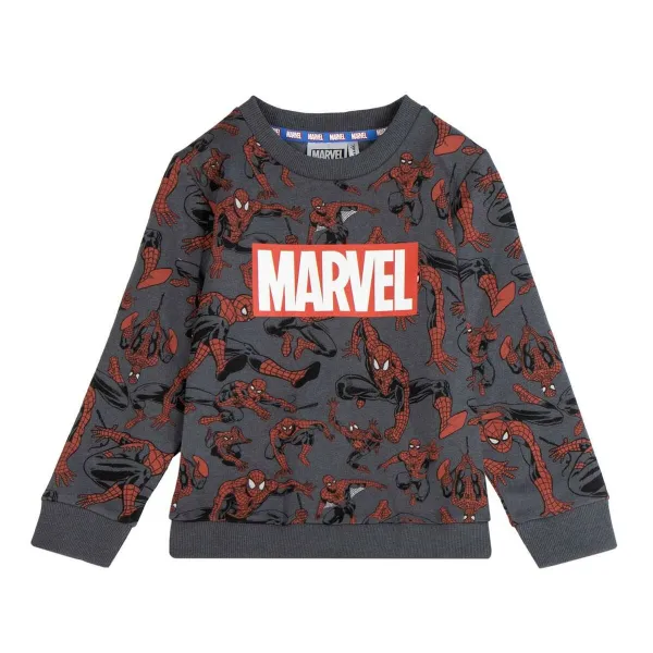 Lasten huputon collegepaita Spider-Man Beige