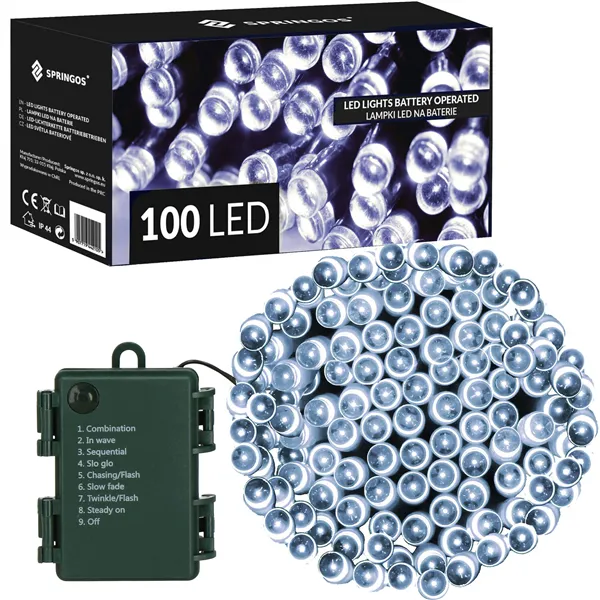 Joulukoristevalot Springos CL4031 100 LED