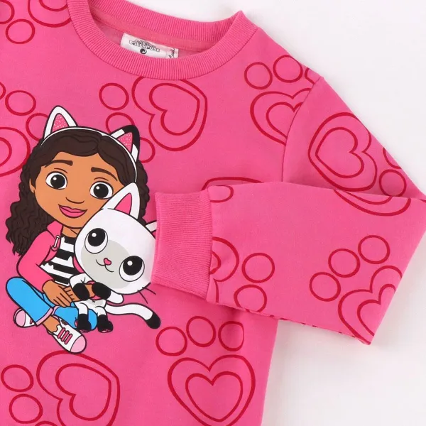 Hoodless Sweatshirt for Girls Gabby's Dollhouse Pink