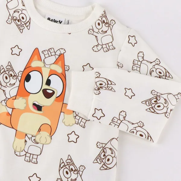 Толстовка без капюшона детская Bluey Бежевый
