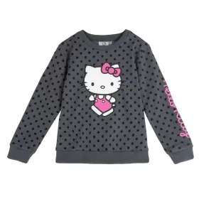 Megztinis be kapišono mergaitėms Hello Kitty Tamsiai pilka