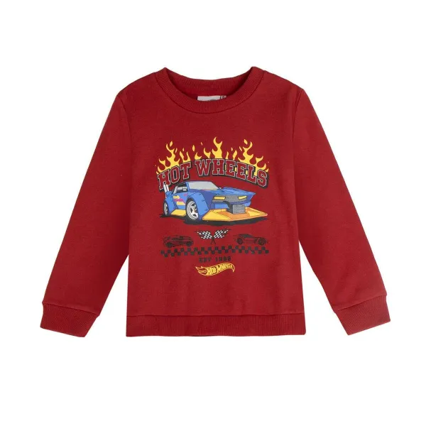 Bērnu Sporta Krekls bez Kapuča Hot Wheels Sarkans