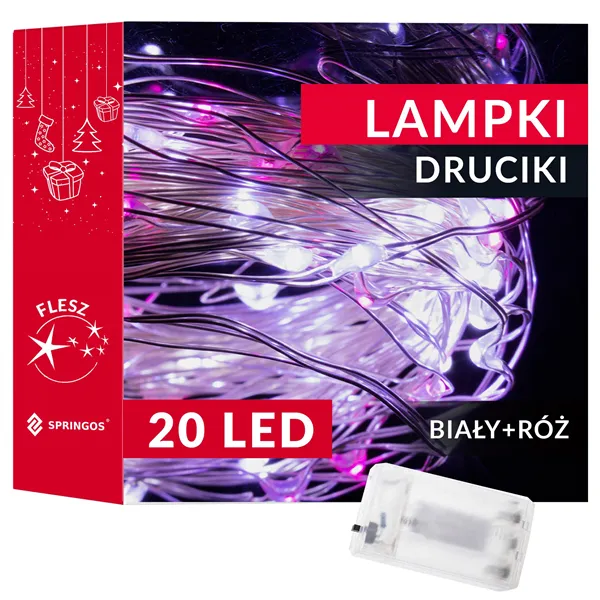 Ziemassvētku lampiņas Springos CL0013, 20 LED