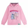 Tyttöjen hupullinen pusero Stitch Pinkki