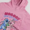 Толстовка с капюшоном для девочек Stitch Розовый