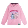 Толстовка с капюшоном для девочек Stitch Розовый
