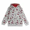 Толстовка с капюшоном для девочек Hello Kitty Серый