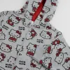 Толстовка с капюшоном для девочек Hello Kitty Серый