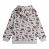 Džemperis Meitenēm ar Kapuci Hello Kitty Pelēks