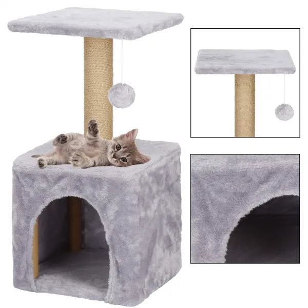 Кошачье дерево с домиком Springos PA1032 62 см