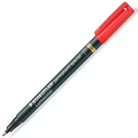 Permanenttimarkkeri Staedtler Lumocolor Punainen 10 osaa