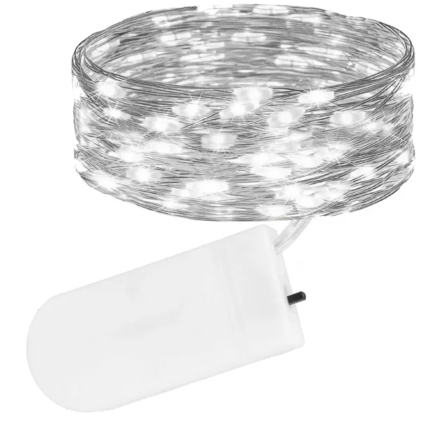 Christmas Tree Lights 30 LED Micro Wire Battery-Powered Cool White