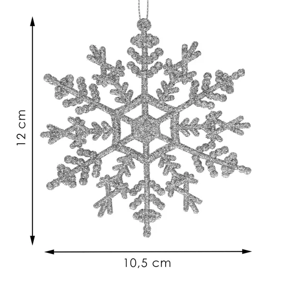 CA0755 CHRISTMAS DECORATIONS "SNOWFLAKES" 3 PCS.