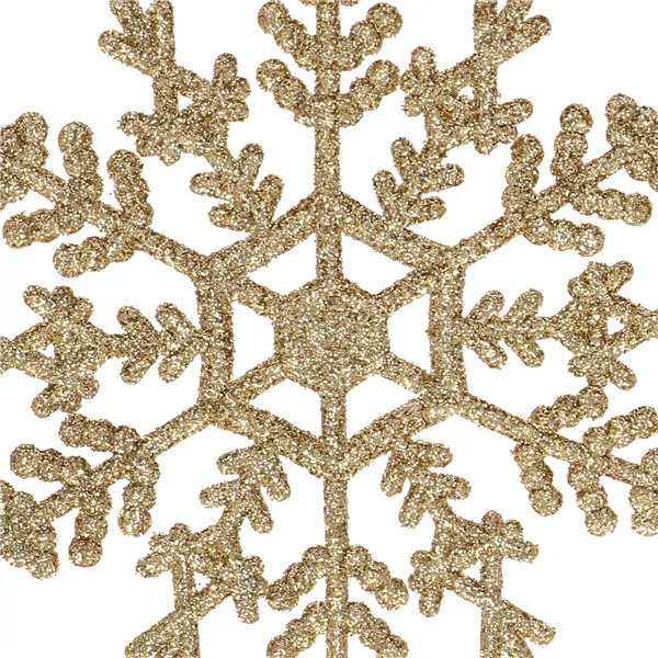 CA0754 CHRISTMAS DECORATIONS "SNOWFLAKES" 12 CM 3 PCS.