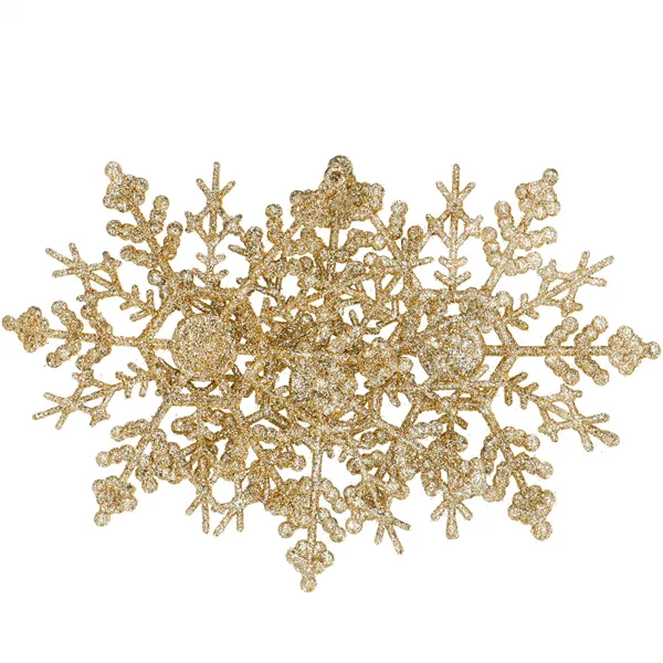 CA0754 CHRISTMAS DECORATIONS "SNOWFLAKES" 12 CM 3 PCS.