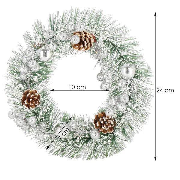 CA1023 CHRISTMAS ORNAMENT "WREATH" 22 CM