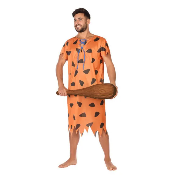 Aikuisten asut Luolamies Oranssi (2 Kappaletta)