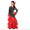 Маскарадные костюмы для взрослых Flamenca Чёрный Красный Испания
