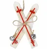 CA1090 CHRISTMAS ORNAMENT "SKIS" 12X6 CM