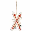 CA1090 CHRISTMAS ORNAMENT "SKIS" 12X6 CM