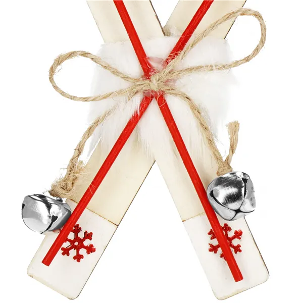 CA1090 CHRISTMAS ORNAMENT "SKIS" 12X6 CM