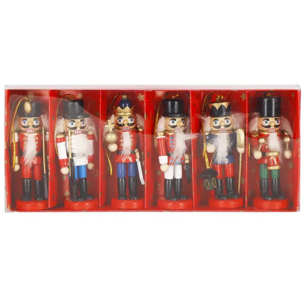 CA1107 CHRISTMAS DECORATION NUTCRACKER 8 CM 6 PCS.