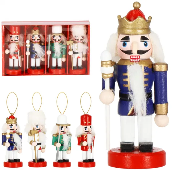 CA1110 CHRISTMAS DECORATION NUTCRACKER 10 CM 4 PCS.