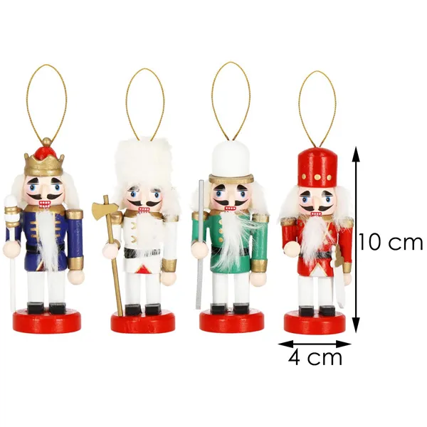 CA1110 CHRISTMAS DECORATION NUTCRACKER 10 CM 4 PCS.