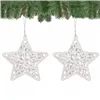 CA0038 CHRISTMAS DECORATIONS STARS 8X8 CM 2 PCS.