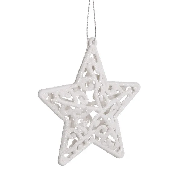 CA0038 CHRISTMAS DECORATIONS STARS 8X8 CM 2 PCS.