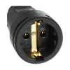Plug-in base Kopp Gaisa Melns 250 V 16 A