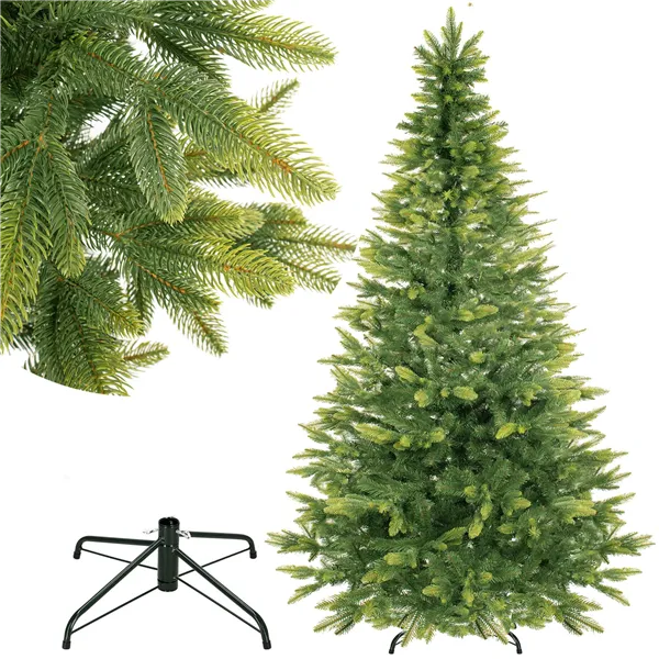 CT0096 CHRISTMAS TREE NATURAL SPRUCE PE LUX 220 CM