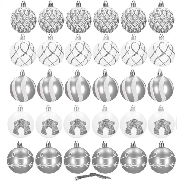 CA0864 CHRISTMAS BALLS 6 CM 30 PCS.