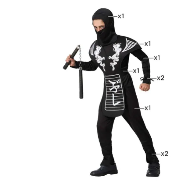 Lasten asut Monivärinen Ninja