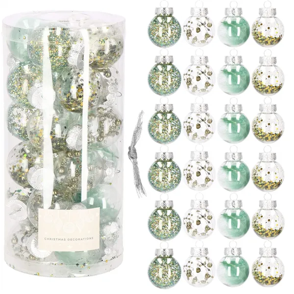 CA0887 CHRISTMAS BALLS 24 PCS.