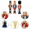 CA0823 CHRISTMAS NUTCRACKER ORNAMENT 12.5 CM 3 PCS.