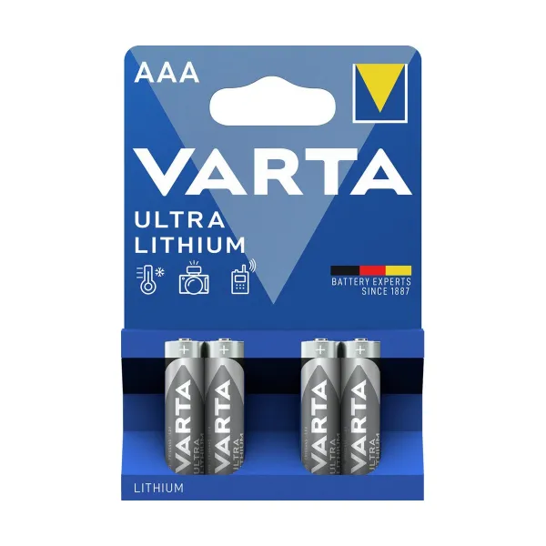 Baterijas Varta Ultra Lithium (4 Daudzums)