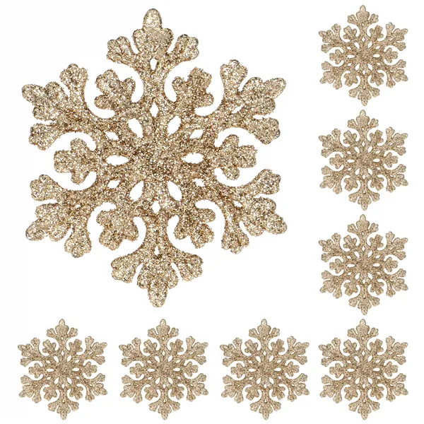 CA0718 CHRISTMAS ORNAMENT "SNOWFLAKE" 6 CM 8 PCS.