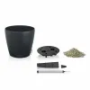 Plant pot Lechuza Grey polypropylene Circular